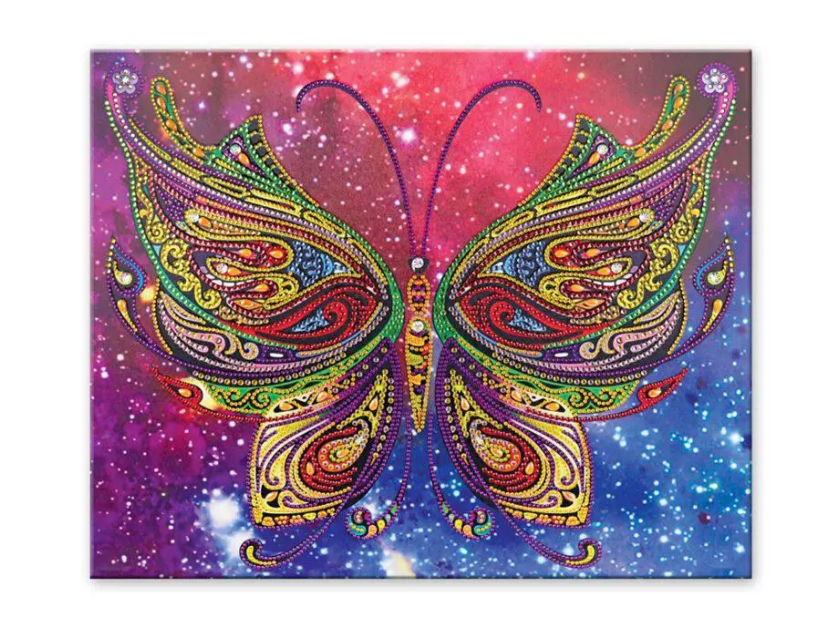 16"x 20" Butterfly Diamond Art Kit by Craft Medley