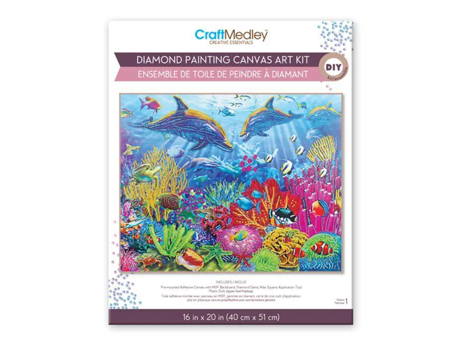 16"x 20" Under The Sea Diamond Art Kit by Craft Medley