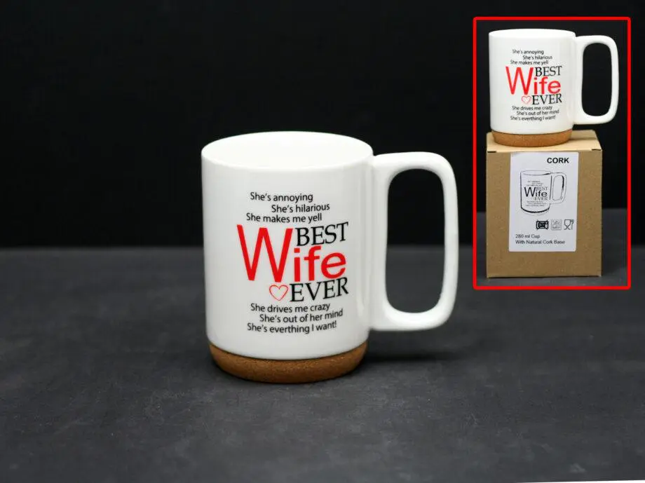 280ml "Best Wife Ever" Cork Based Mug