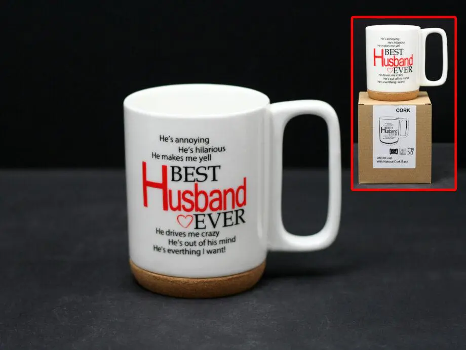 280ml "Best Husband Ever" Cork Based Mug