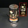 7.5" Silver Animals Carousel Touch Sensor Light with Scented Wax Glass Holder