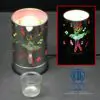 7" Rainbow Ballet Dancer Design Touch Sensor Light with Scented Wax Glass Holder