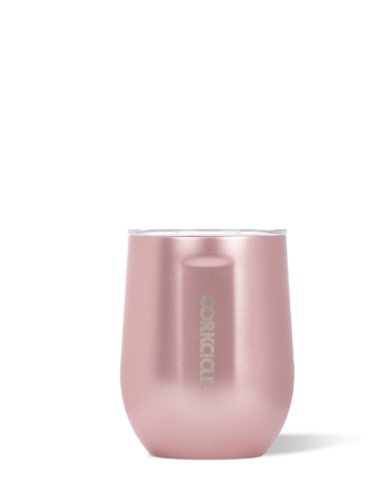 Corkcicle 12 oz. Stemless Wine Tumbler Rose Metallic