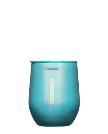 Corkcicle 12 oz. Stemless Wine Tumbler Unicorn Enchanted Tide