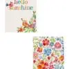 7.6" x 6.7" Flora & Hello Sunshine Reusable Dishcloths Set of 2