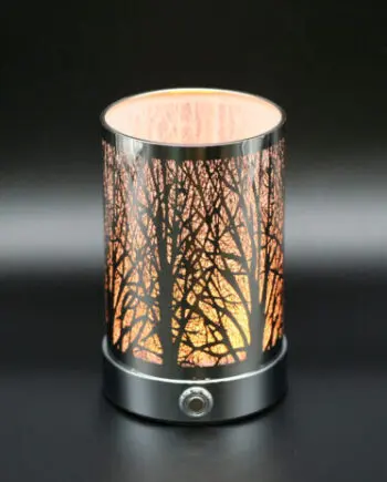 7" Forest Design LED Aluminum Touch Button Lamp