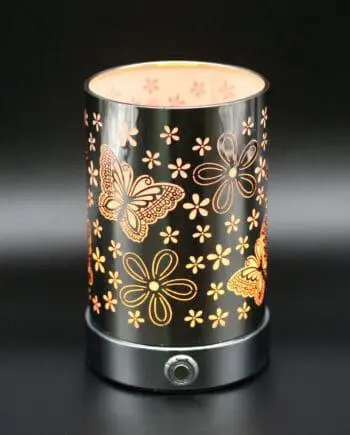 7" Butterfly Design LED Aluminum Touch Button Lamp