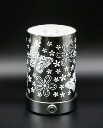 7" Butterfly Design LED Aluminum Touch Button Lamp