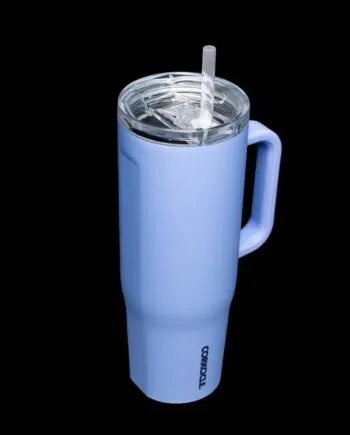 Corkcicle 40oz Cruiser Periwinkle Tumbler with Handle and Straw