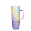 Corkcicle 40oz Cruiser Rainbow Unicorn Tumbler with Handle and Straw