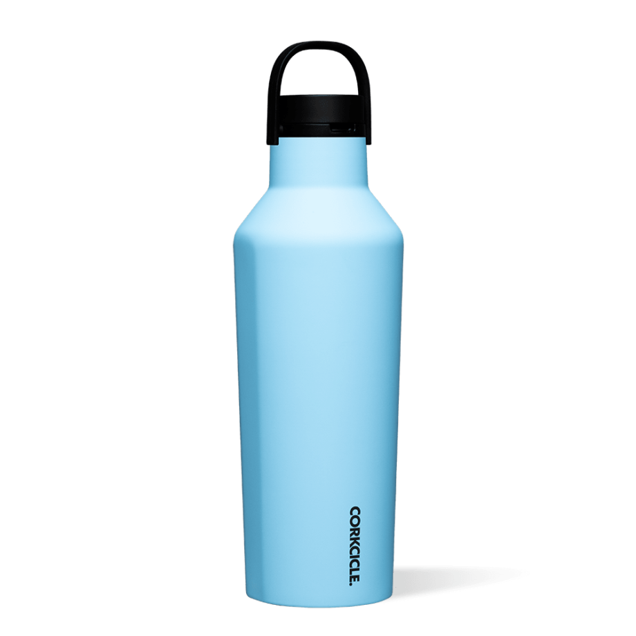 Corkcicle 32 oz Sport Canteen in Santorini (light blue)