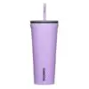 Corkcicle 24 oz Cold Cup Sun-Soaked Lilac Tumbler with straw