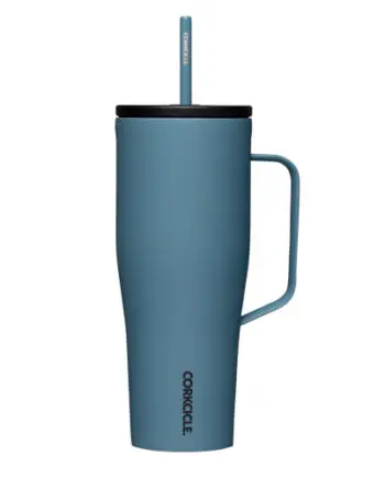 Corkcicle 30oz Cold Cup XL Storm Tumbler with Handle and Straw