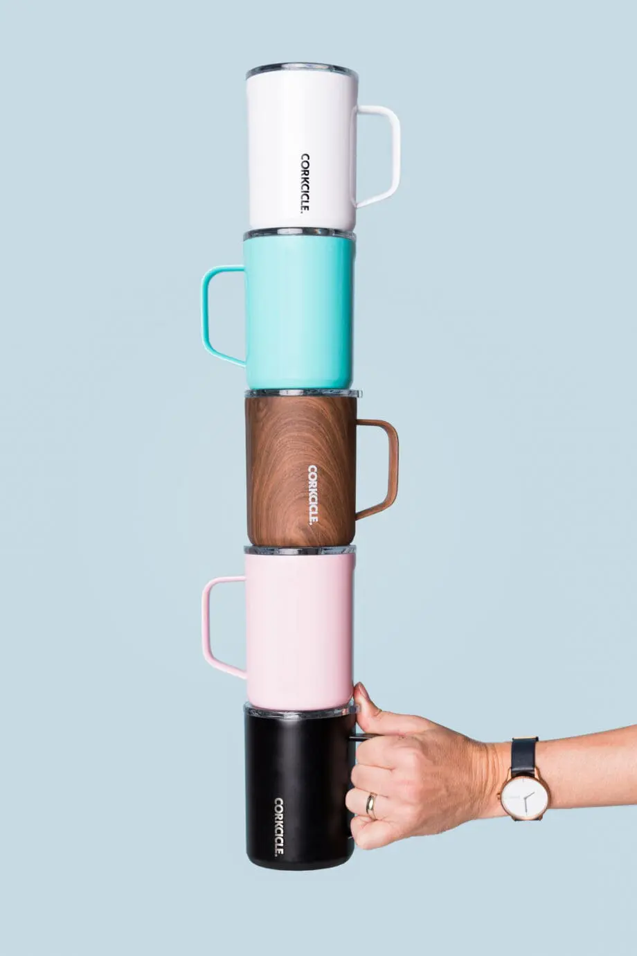 Corkcicle 16 oz Mugs Stacked