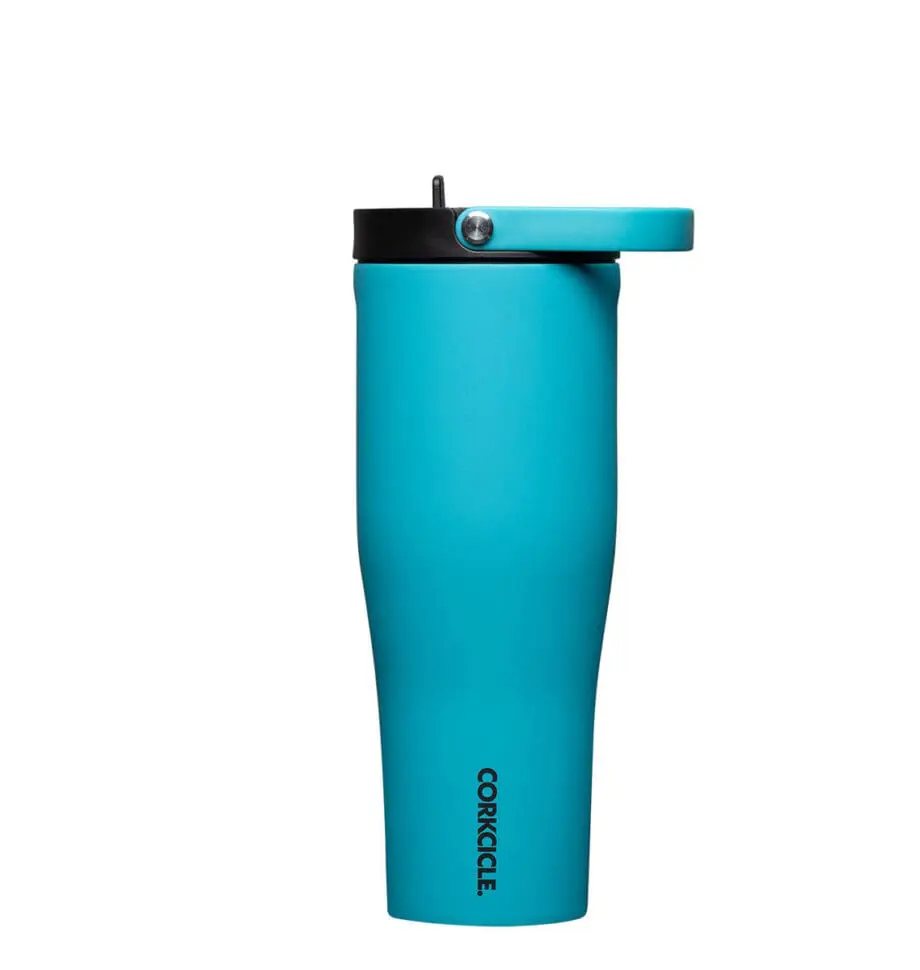 Corkcicle 30 oz Go Cup XL Capri Blue Tumbler