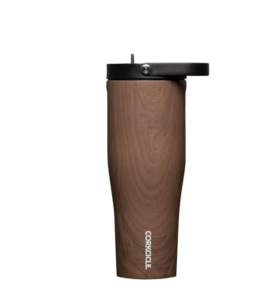 Corkcicle 30 oz Go Cup XL Walnut Wood tumbler