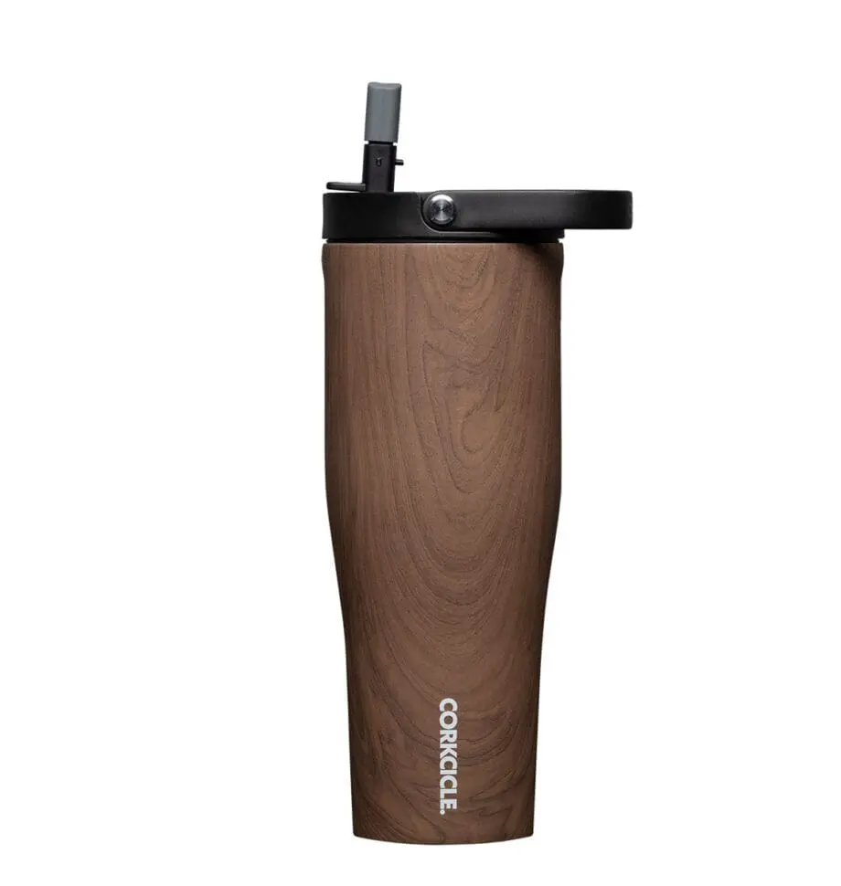 Corkcicle 30 oz Go Cup XL Walnut Wood tumbler