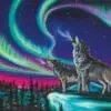 180x90cm Sky Dance - Wolf Song Large Bath Beach Towel Designed by Indigenous Artist Amy Keller-Rempp