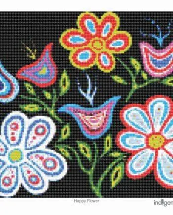 I2 Happy Flower Diamond Kit designed by Indigenous Artist Patrick Hunter