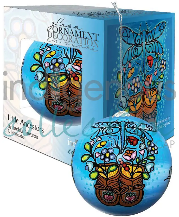 Little Ancestors 8cm Hand painted Ornament designed by Indigenous Artist Jackie Traverse