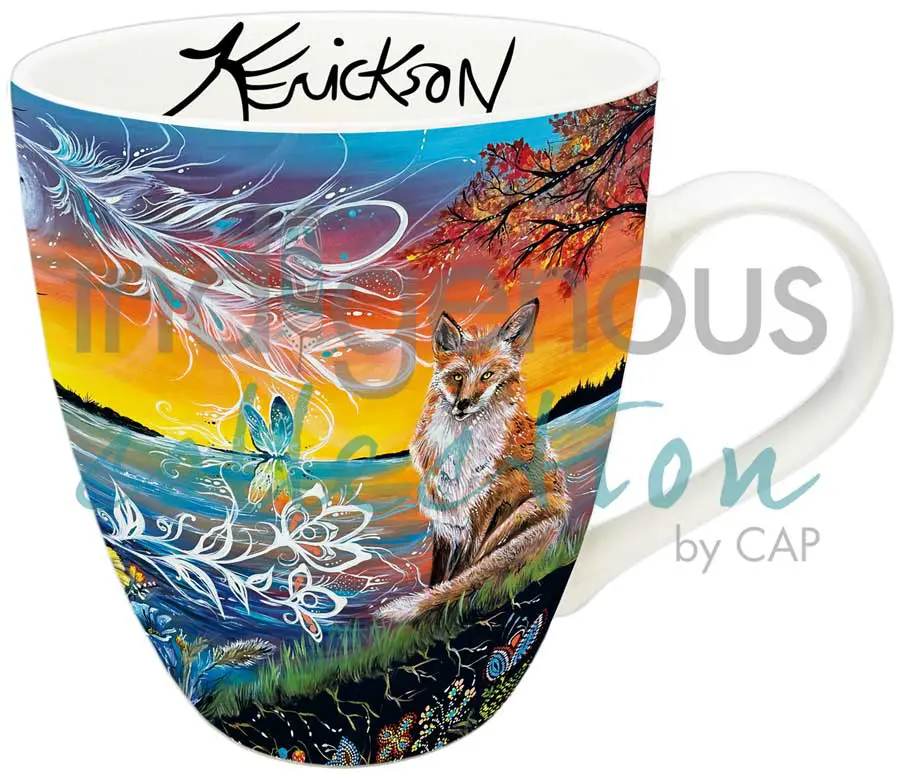 day dreamer (fox) mug designed by indigenous artist karen erickson