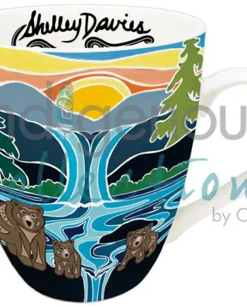 one last swim 18oz mug designed by indigenous artist shelley davies