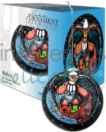 Blessed 8cm Christmas ornament designed by Indigenous Artist Jackie Traverse