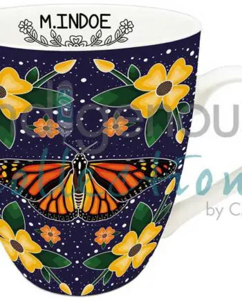 monarch butterfly mug by indigenous artist marissa indoe