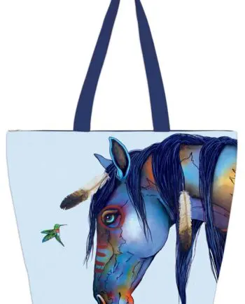 Sumpanáihki 20" x 15" Large Canvas Tote Bag by Artist Micqaela Jones