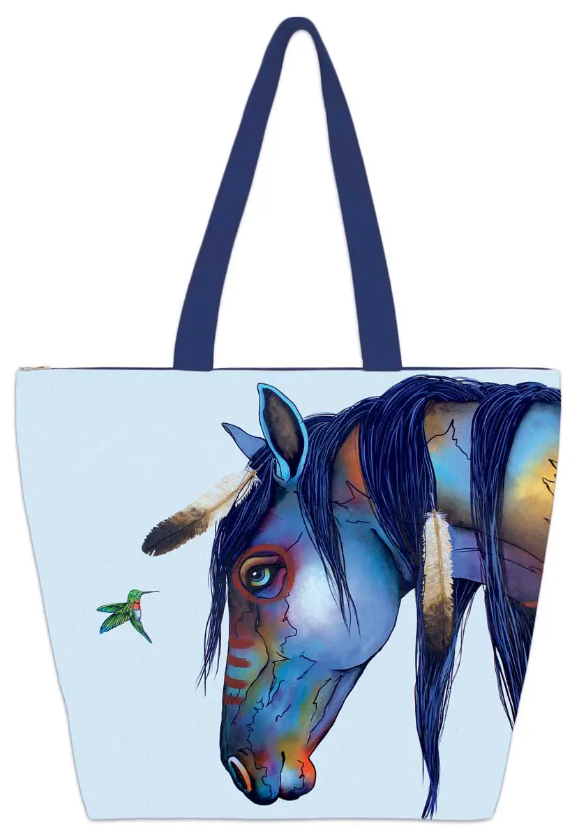 Sumpanáihki 20" x 15" Large Canvas Tote Bag by Artist Micqaela Jones