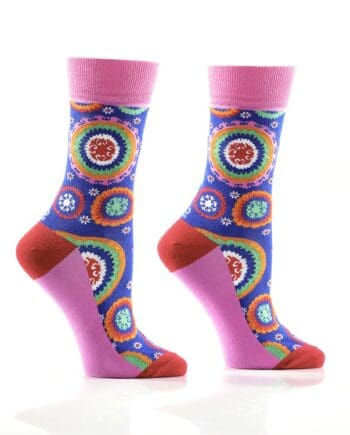 Yo Sox women's crew socks Boho design