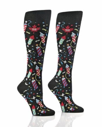 Yo Sox women's knee-high Canada 150th Birthday design