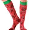 Yo Sox Angry Sriracha design Women's novelty knee-high socks