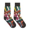 Yo Sox women's crew socks retro shapes