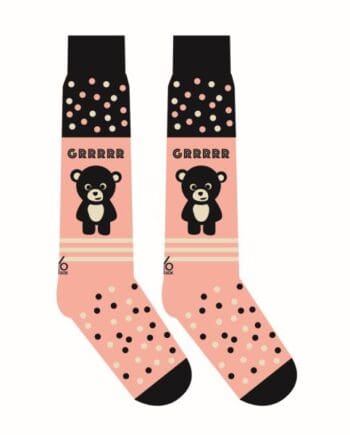 Yo Sox Teddy Bear design Women's novelty knee-high socks