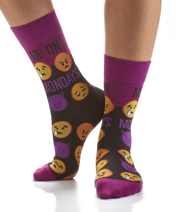 Yo Sox women's crew socks monday mornings design