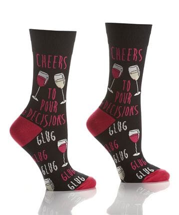 Yo Sox women's crew socks pour decision design
