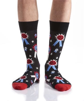 Yo Sox men's crew socks best dude design