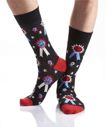 Yo Sox men's crew socks best dude design