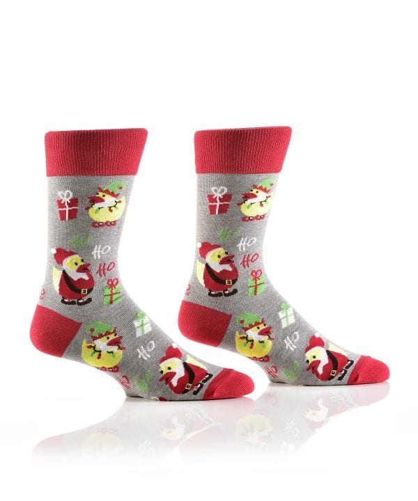 Yo Sox men's crew socks merry christmas design