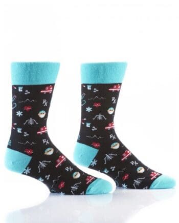 Yo Sox Men's Crew Socks Doctor design