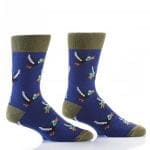 The Hunt design Men's novelty crew socks by Yo Sox right view