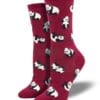 Socksmith golden retrievers women's novelty crew socks