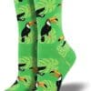 Socksmith Toucan play at this women's novelty crew sock