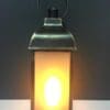 LED Black rectangular lantern