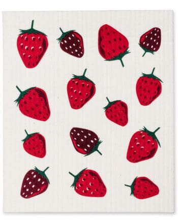 Strawberry design The Amazing Swedish Dishcloths