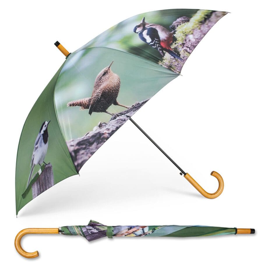 Multi-birds on panels umbrella