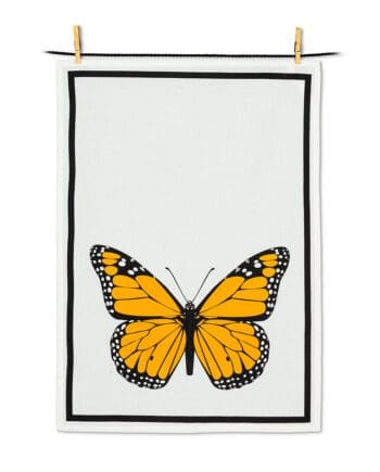 Single Monarch design Tea Towel