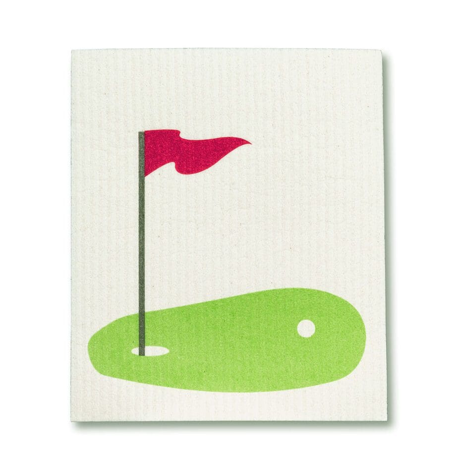 Golf Ball & Green Amazing Swedish Dishcloths