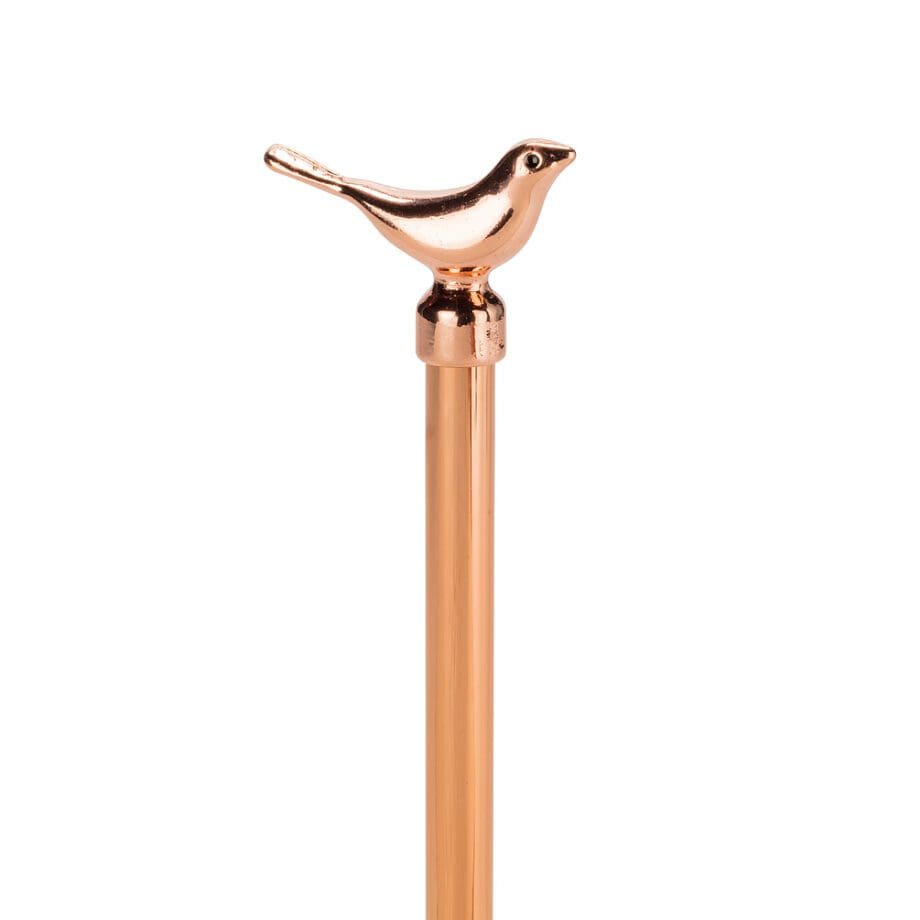 Rose Gold slim pen with bird on top